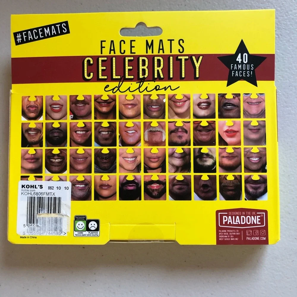🌵 Face Mats Celebrity addition 40 famous faces (see description) 3/$15